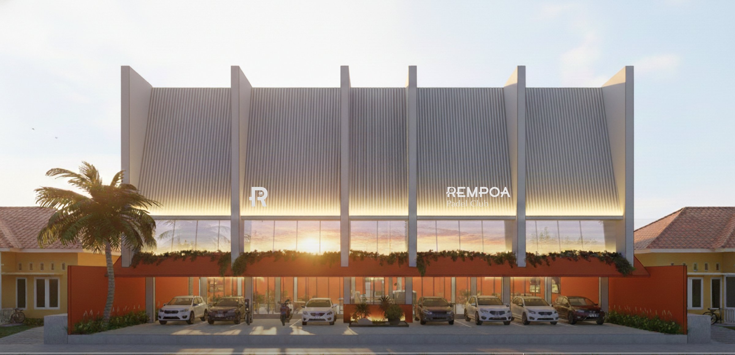 Fasad bangunan Rempoa Padel Club